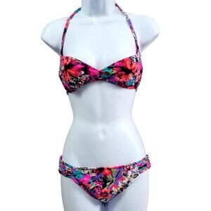 Xhilaration Multicolor Floral‎ Bikini Swimsuit